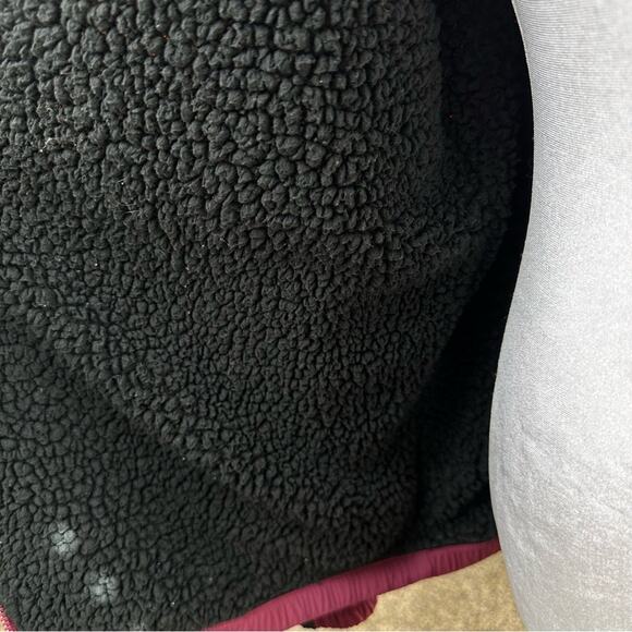 PINK Victoria's Secret Sherpa Lined Hooded Color Block Jacket Oversized Size XS - Picture 9 of 10